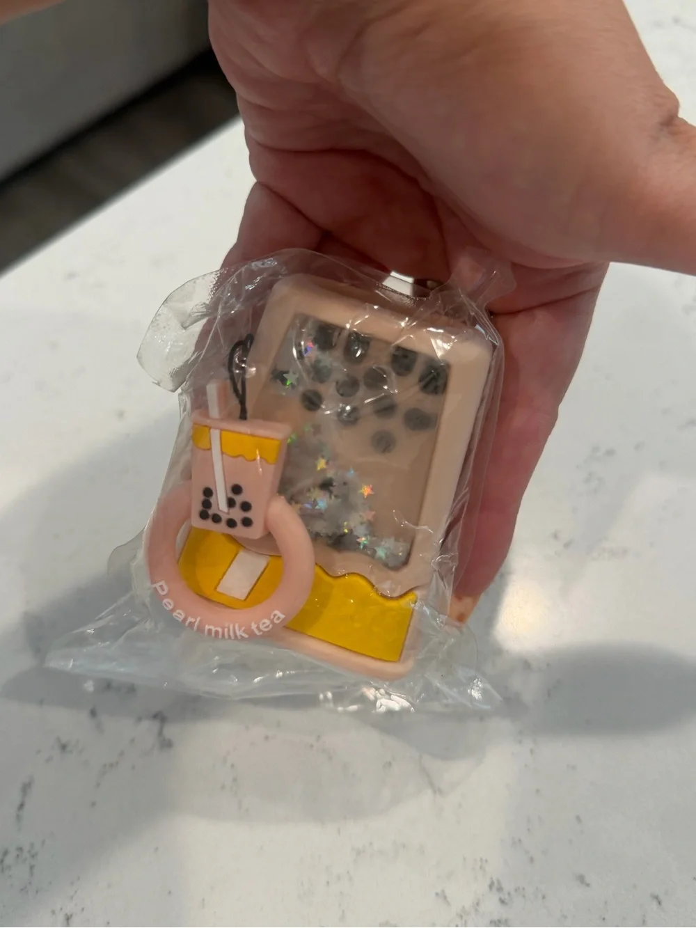 Bubble Tea Phone AirPod Case Charm Keychain - Aquarium Style